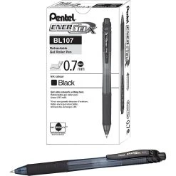 Pentel EnerGel-X Retractable Roller Gel Pens, Medium Point, Black Ink, 24/Pack (BL107ASW2) 5 Pentel EnerGel-X Retractable Roller Gel Pens, Medium Point, Black Ink, 24/Pack (BL107ASW2) -Cheap Staples Shop s0855598 sc7