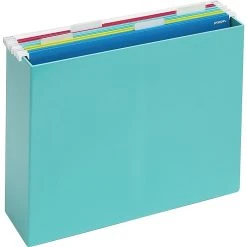 Poppin Plastic File Box, Letter Size, Aqua (101274) -Cheap Staples Shop s0927493 sc7