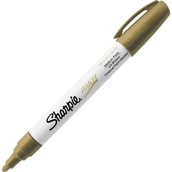 Sharpie Oil-Based Paint Marker, Medium Tip, Gold Metallic (35559)