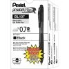 Pentel EnerGel-X Retractable Roller Gel Pens, Medium Point, Black Ink, 24/Pack (BL107ASW2) -Cheap Staples Shop s0982816 sc7