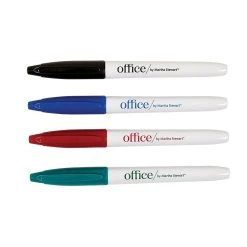 Office By Martha Stewart™ Dry Erase Markers, 4 Pack, Assorted Colors (28549)