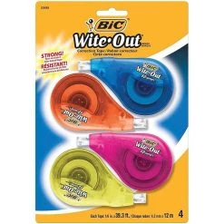BIC Wite-Out EZ Correct Correction Tape, White, Bulk (50589-CT)
