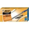 BIC Cristal Ballpoint Stick Pens, Bold Point, Blue Ink, 24/Box ( MSBP241-BLU) 2 BIC Cristal Ballpoint Stick Pens, Bold Point, Blue Ink, 24/Box ( MSBP241-BLU) -Cheap Staples Shop s1069526 sc7
