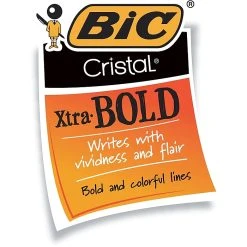 BIC Cristal Ballpoint Stick Pens, Bold Point, Black Ink, 24/Box (MSBP241-BLK) 9 BIC Cristal Ballpoint Stick Pens, Bold Point, Black Ink, 24/Box (MSBP241-BLK) -Cheap Staples Shop s1069532 sc7