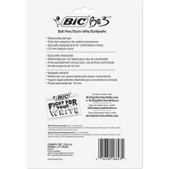 BIC BU3 Retractable Ballpoint Pens, Medium Point, Black Ink, 18/Pack (BU3P18-BLK) -Cheap Staples Shop s1069537 sc7