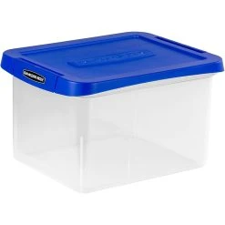 Bankers Box Heavy-Duty Plastic File Box, Letter/Legal Size, Blue/Clear (0086201) -Cheap Staples Shop s1111456 sc7