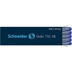 Schneider® Schneider Slider XB 755 Ballpoint Pen Refill, Broad Point, Blue Ink, 10 Pack (PSY175503)