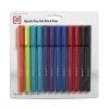 TRU RED™ Quick Dry Gel Pens, Fine Point, 0.5mm, Assorted, 12/Pack (TR54473)