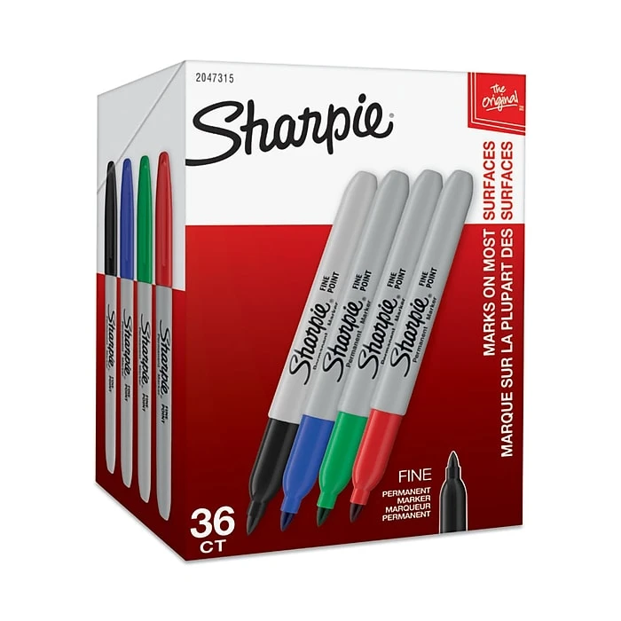 Sharpie Permanent Markers, Fine Tip, Assorted, 36/Pack (1921559) 3 Sharpie Permanent Markers, Fine Tip, Assorted, 36/Pack (1921559)