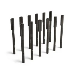 TRU RED™ Ballpoint Gripped Pen, Medium Point, 1.0mm, Black, Dozen (52864)