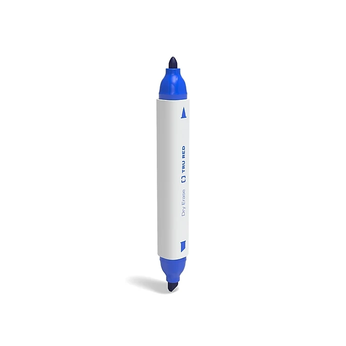 TRU RED™ Tank Dry Erase Markers, Twin Tip, Blue, 4/Pack (TR57836) 4 TRU RED™ Tank Dry Erase Markers, Twin Tip, Blue, 4/Pack (TR57836) - Image 2