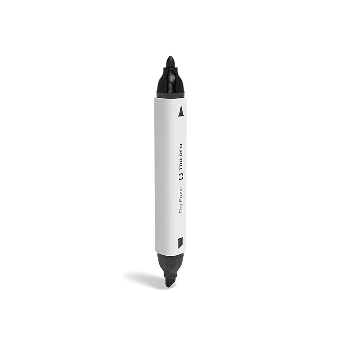 TRU RED™ Tank Dry Erase Markers, Twin Tip, Black, 4/Pack (TR57835) 4 TRU RED™ Tank Dry Erase Markers, Twin Tip, Black, 4/Pack (TR57835) - Image 2