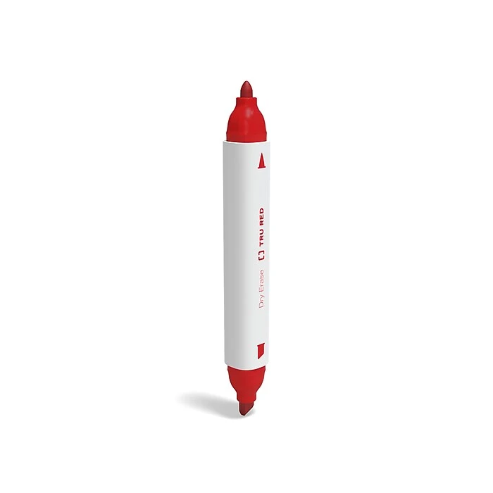 TRU RED™ Tank Dry Erase Markers, Twin Tip, Assorted, 4/Pack (TR61439/TR57838) 4 TRU RED™ Tank Dry Erase Markers, Twin Tip, Assorted, 4/Pack (TR61439/TR57838) - Image 2
