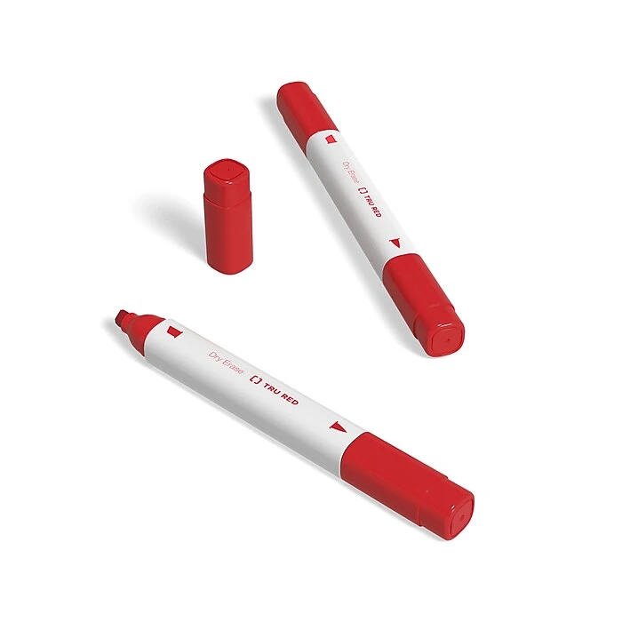 TRU RED™ Tank Dry Erase Markers, Twin Tip, Assorted, 4/Pack (TR61439/TR57838) 7 TRU RED™ Tank Dry Erase Markers, Twin Tip, Assorted, 4/Pack (TR61439/TR57838) - Image 5