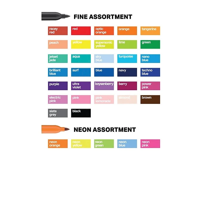 Sharpie The Ultimate Collection Permanent Markers, Assorted Tips, Assorted Colors, 72/Pack (1983254) 6 Sharpie The Ultimate Collection Permanent Markers, Assorted Tips, Assorted Colors, 72/Pack (1983254) - Image 4