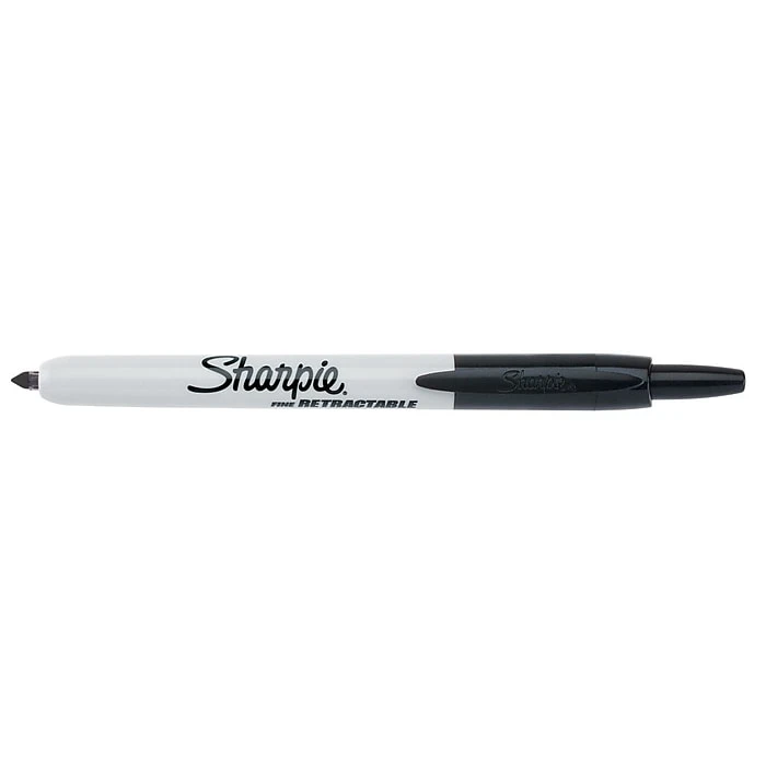 Sharpie Retractable Permanent Markers, Fine Tip, Black, 12/Pack (32701) 5 Sharpie Retractable Permanent Markers, Fine Tip, Black, 12/Pack (32701) - Image 3