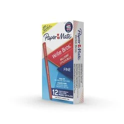 Paper Mate Write Bros. Ballpoint Pen, Fine Point, Blue Ink, Dozen (3361131) -Cheap Staples Shop s1201845 sc7