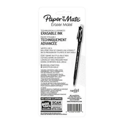 Paper Mate Eraser Mate Erasable Ballpoint Pen, Medium Point, Blue Ink, 5/Pack (3153558PP) -Cheap Staples Shop s1204456 sc7