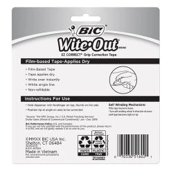 BIC Wite-Out EZ Grip Correction Tape, White, 2/Pack (WOECGP21) -Cheap Staples Shop s1205196 sc7