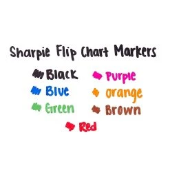 Sharpie Flip Chart Permanent Marker, Bullet Tip, Assorted, 8/Pack (22480) -Cheap Staples Shop s1205278 sc7
