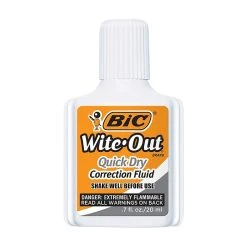 BIC Wite-Out Correction Fluid, 20 Ml., White, 3/Pack (50603) -Cheap Staples Shop s1205494 sc7 1