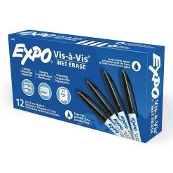 Expo Vis-à-Vis Wet Erase Markers, Fine Point, Green, 12/Pack (16004) 26 Expo Vis-à-Vis Wet Erase Markers, Fine Point, Green, 12/Pack (16004) -Cheap Staples Shop s1205506 sc7