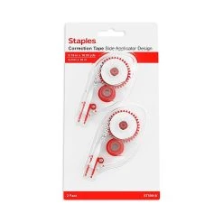 Staples Correction Tape, White, 2/Pack (ST59818) -Cheap Staples Shop s1212633 sc7