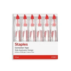 Staples Correction Tape, White, 6/Pack (ST59819) -Cheap Staples Shop s1212637 sc7