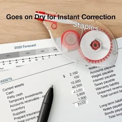 Staples Correction Tape, White, 6/Pack (ST59819) -Cheap Staples Shop s1212659 sc7