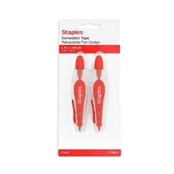 Staples Correction Tape, White, 2/Pack (ST59816) -Cheap Staples Shop s1212680 sc7