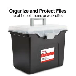TRU RED™ Portable File Tote, Letter Size, Black, 4/Carton (TR57622CT) -Cheap Staples Shop s1219613 sc7