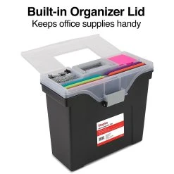Staples Slim Portable File Tote, Letter Size, Black (140164/111108) -Cheap Staples Shop s1219615 sc7