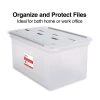 Staples Hanging File Box, Wing Lid, Letter Size, Clear (TR58300) -Cheap Staples Shop s1219648 sc7