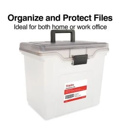 TRU RED™ Portable File Tote, Letter Size, Black, 4/Carton (TR57622CT) -Cheap Staples Shop s1219652 sc7