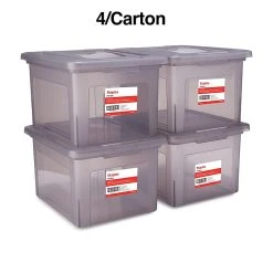 TRU RED™ Hanging File Box, Snap Lid, Letter/Legal Size, Frost Gray, 4/Carton (TR57623CT) -Cheap Staples Shop s1219673 sc7