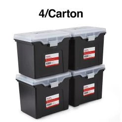 TRU RED™ Portable File Tote, Letter Size, Black, 4/Carton (TR57622CT) -Cheap Staples Shop s1219693 sc7