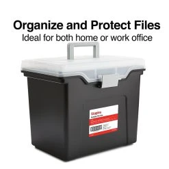 TRU RED™ Portable File Tote, Letter Size, Black, 4/Carton (TR57622CT) -Cheap Staples Shop s1219697 sc7 1
