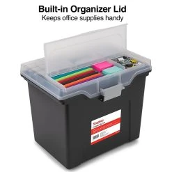 TRU RED™ Portable File Tote, Letter Size, Black, 4/Carton (TR57622CT) -Cheap Staples Shop s1219698 sc7