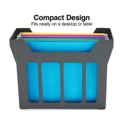Staples File Caddy With File Folders, Letter Size, Black (10613)