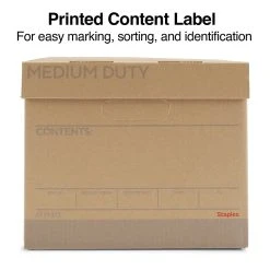 Staples Medium Duty File Box, Lift Off Lid, Letter/Legal, Brown/Gray, 12/Carton (TR59213) -Cheap Staples Shop s1219737 sc7
