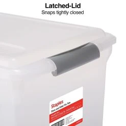 TRU RED™ Store & Slide Hanging File Box, Latch Lid, Letter/Legal Size, Clear, 4/Carton (TR57621CT) 14 TRU RED™ Store & Slide Hanging File Box, Latch Lid, Letter/Legal Size, Clear, 4/Carton (TR57621CT) -Cheap Staples Shop s1219743 sc7