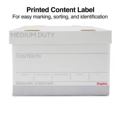 Staples Medium Duty File Box, Lift Off Lid, Legal, White/Gray, 4/Carton (TR59216) -Cheap Staples Shop s1219773 sc7