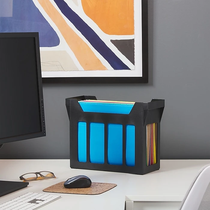 Staples File Caddy With File Folders, Letter Size, Black (10613) 8 Staples File Caddy With File Folders, Letter Size, Black (10613) - Image 6