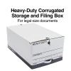 Staples Heavy Duty File Box, String And Button Lid, Legal, White/Gray, 4/Pack (TR59224) -Cheap Staples Shop s1219787 sc7