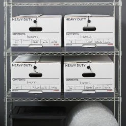 Staples Heavy Duty File Box, String And Button Lid, Legal, White/Gray, 4/Pack (TR59224) -Cheap Staples Shop s1219797 sc7