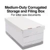 Staples Medium Duty File Box, Lift Off Lid, Letter, White/Gray, 4/Carton (TR59214) -Cheap Staples Shop s1219803 sc7