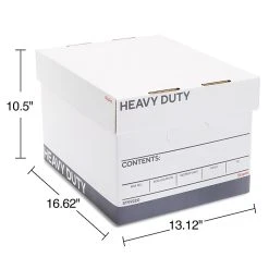 Staples Triple Wall Heavy Duty File Box, Lift Off Lid, Letter/Legal, White/Gray, 12/Carton (TR59220) -Cheap Staples Shop s1219811 sc7