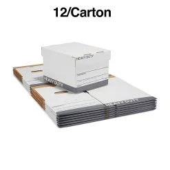 Staples Triple Wall Heavy Duty File Box, Lift Off Lid, Letter/Legal, White/Gray, 12/Carton (TR59220) -Cheap Staples Shop s1219815 sc7