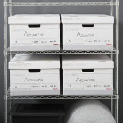 Staples Medium Duty File Box, Lift Off Lid, Legal, White/Gray, 4/Carton (TR59216) -Cheap Staples Shop s1219819 sc7