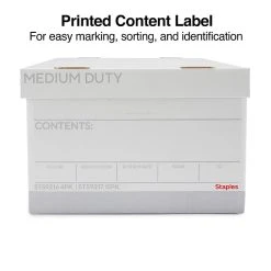 Staples Medium Duty File Box, Lift Off Lid, Legal, White/Gray, 12/Carton (TR59217) -Cheap Staples Shop s1219823 sc7